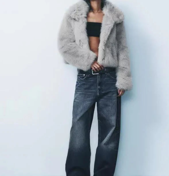 Viral faux fur jacket