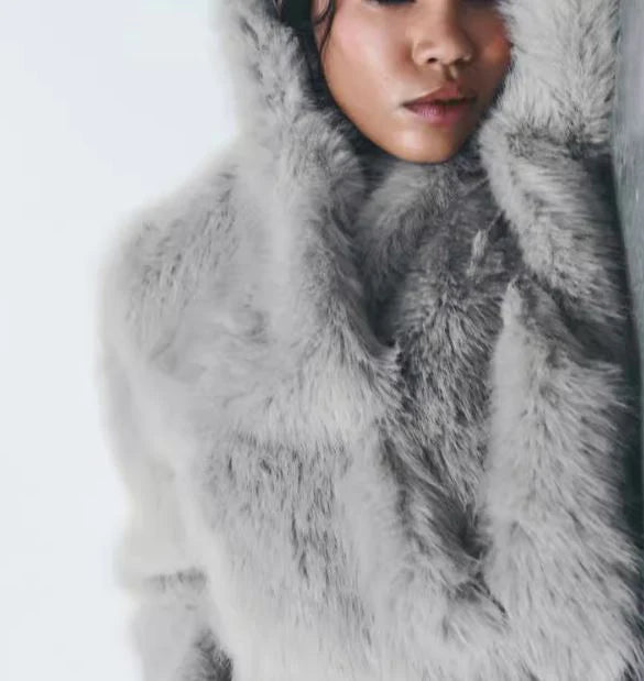 Viral faux fur jacket