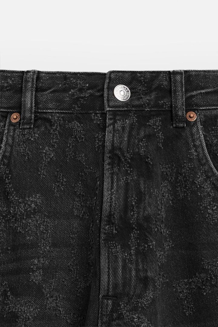 Schwarze Basic-Jeans