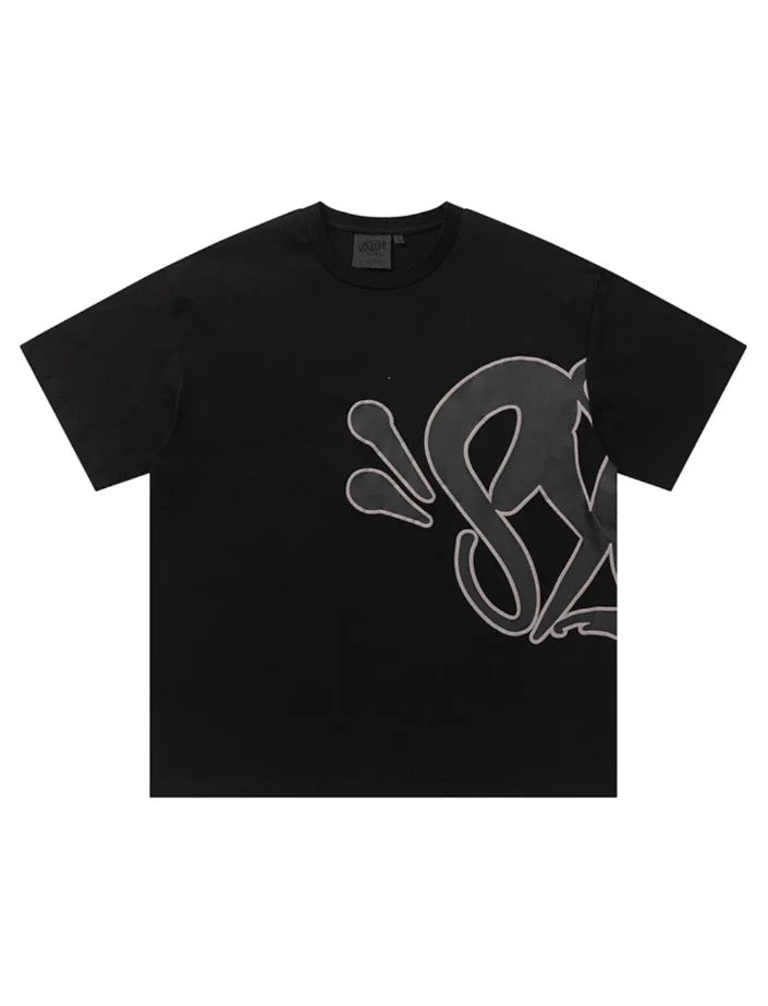 "Graffiti" Shorts-Set schwarz