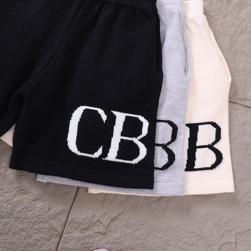 "cb" Shorts schwarz