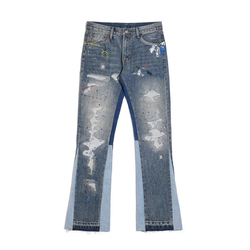 Wavy Flared Denim