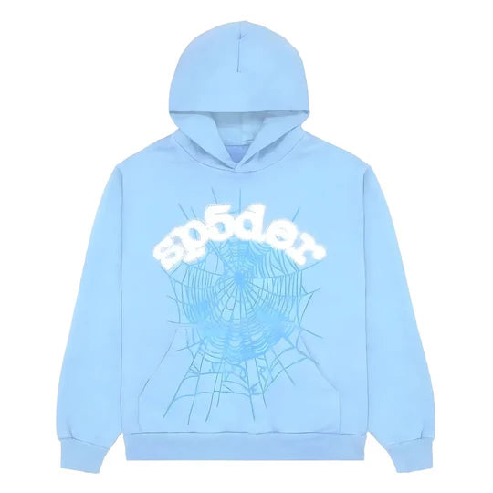 "Sp5der" Hoodie Baby Blue