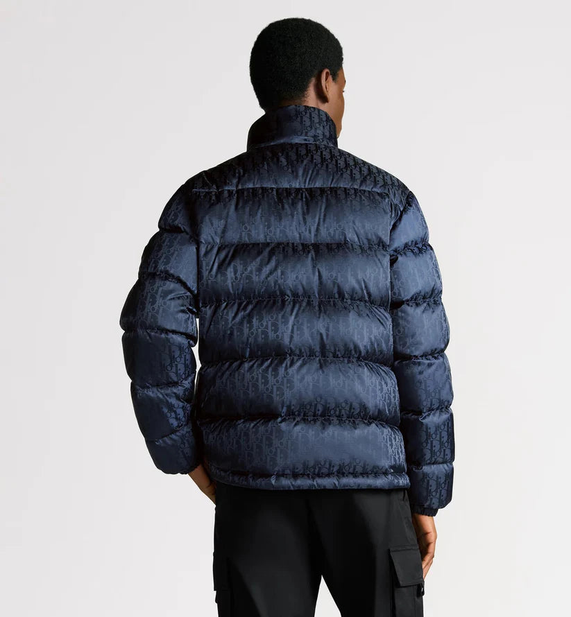 "D" Oblique Puffer Blue