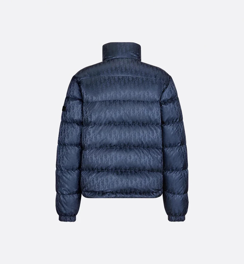 "D" Oblique Puffer Blue