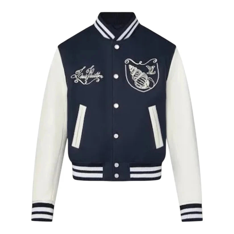 "LV" College-Jacke Dunkelblau