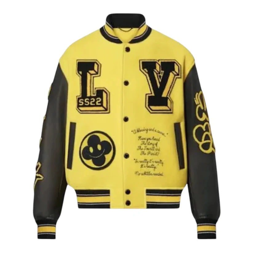 Gelbe Collegejacke „LV“