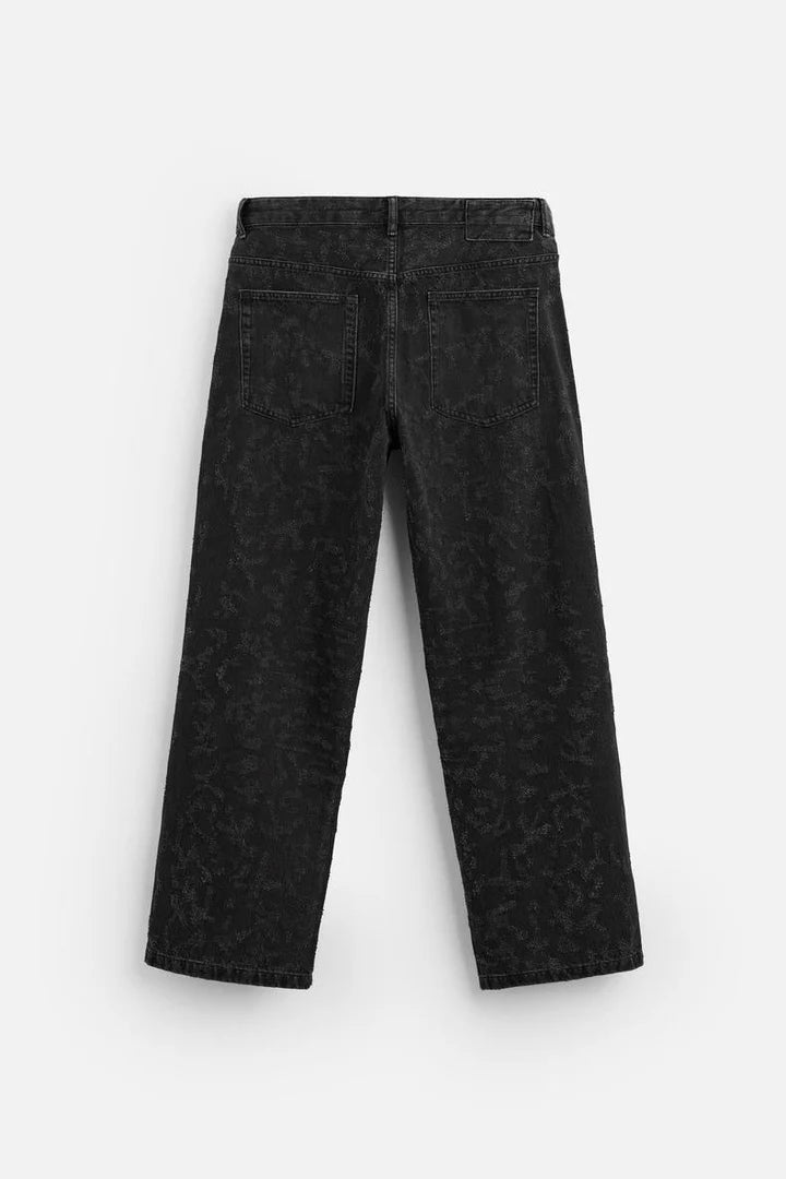 Schwarze Basic-Jeans