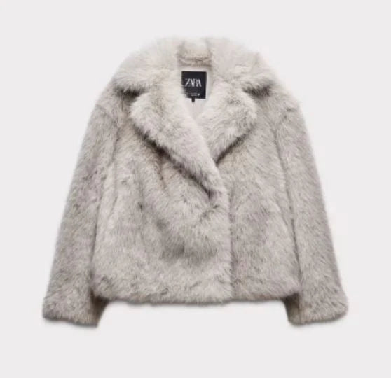 Viral faux fur jacket