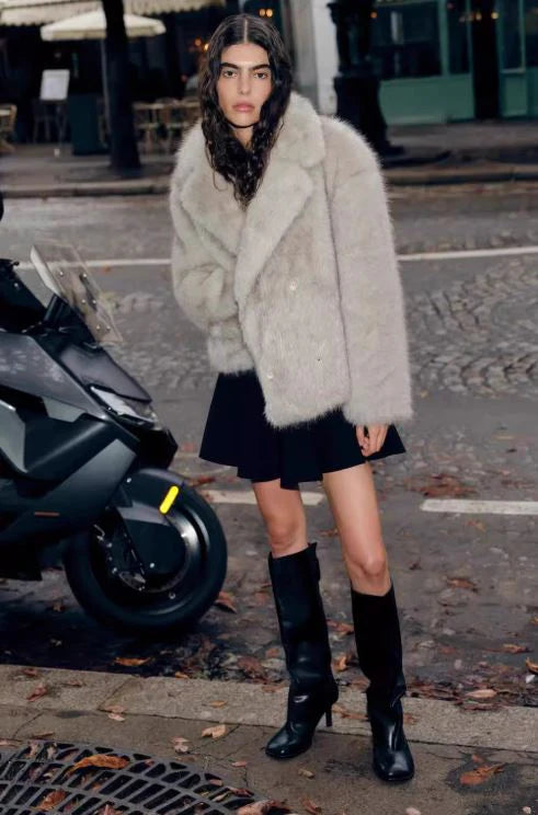 Viral faux fur jacket